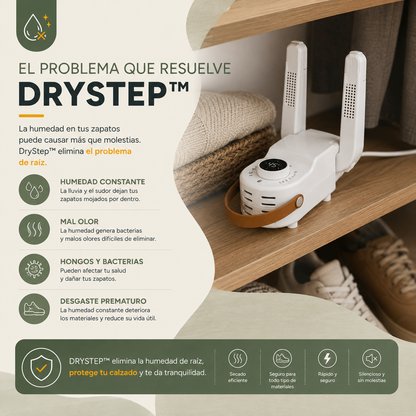 DRY STEP™ - Secador eléctrico portátil para calzado