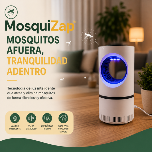 MOSQUI ZAP™ -  Lampara LED anti mosquitos