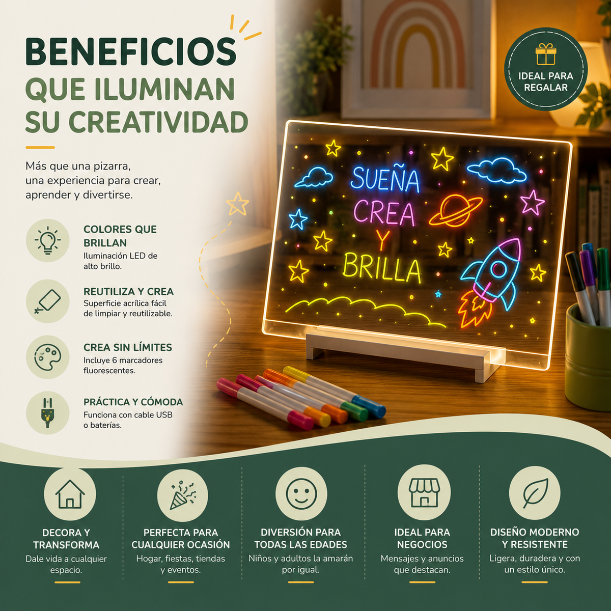 LUMI SKETCH™ – Pizarra LED Creativa