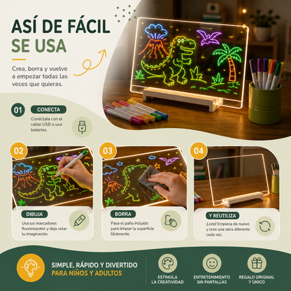 LUMI SKETCH™ – Pizarra LED Creativa
