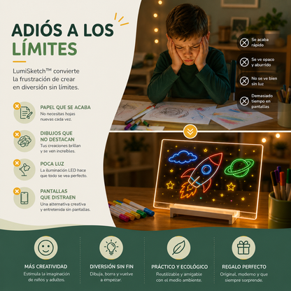 LUMI SKETCH™ – Pizarra LED Creativa