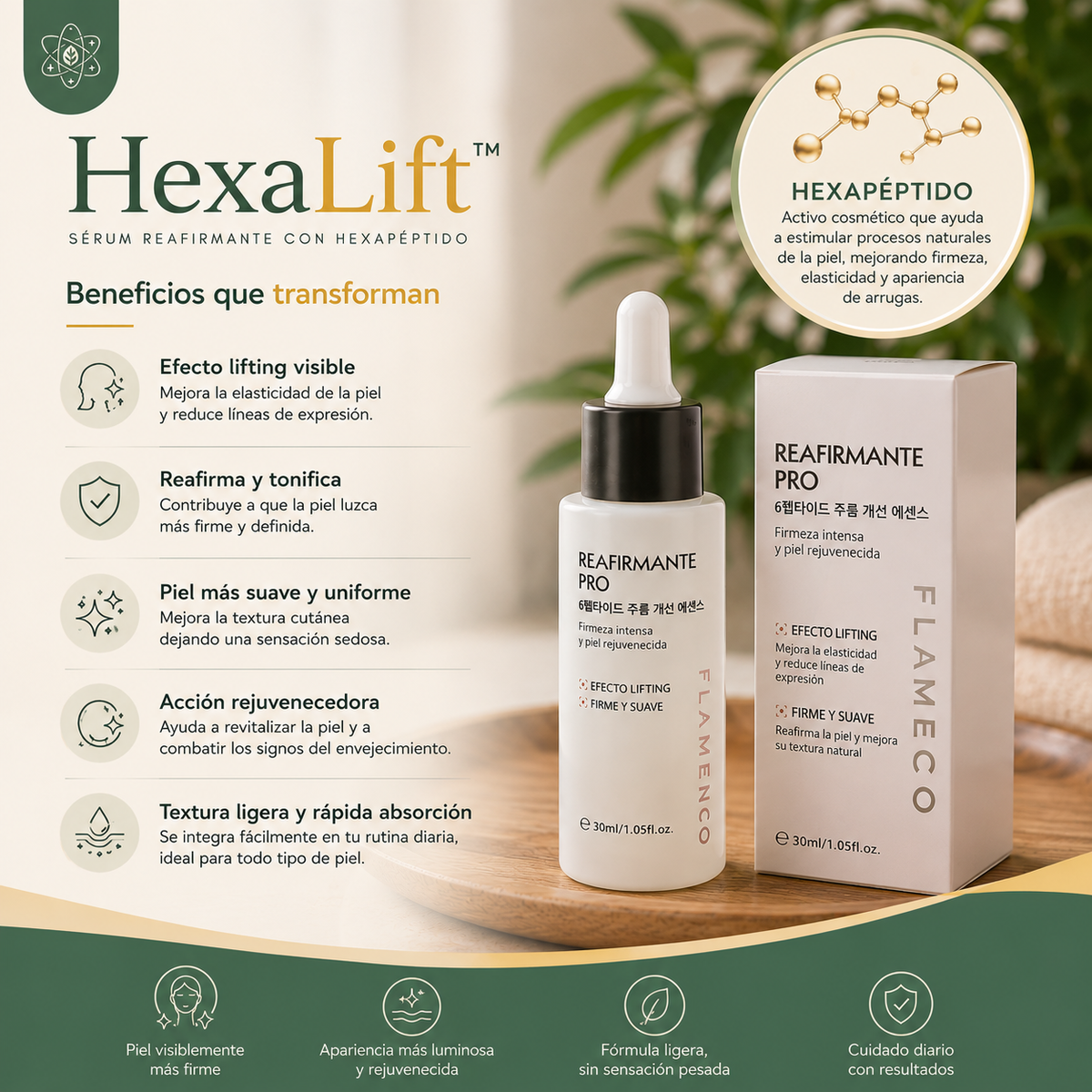 HEXA LIFT™ - Sérum reafirmante con hexapéptido