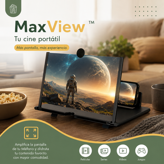 MAX VIEW™ - Cine Portátil para Smartphone