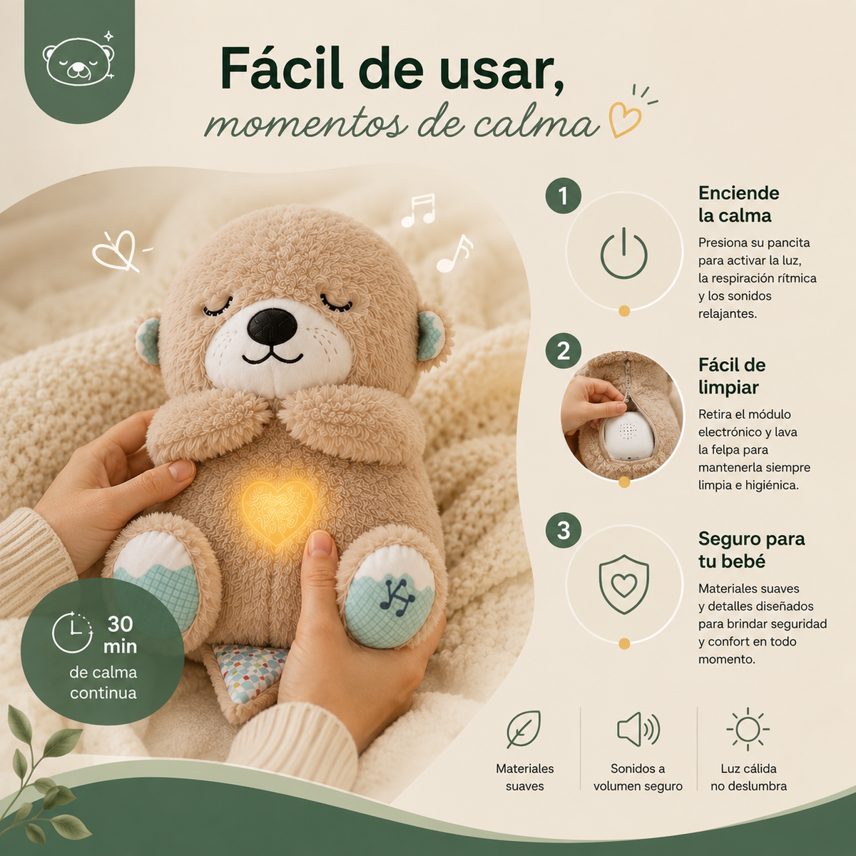 NUTRI CALMA™ - Nutria peluche de Apego