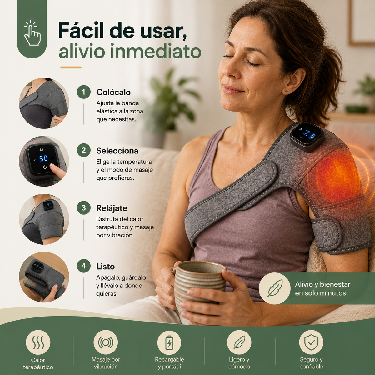 THERMO FLEX™ - Masajeador eléctrico 3 en 1