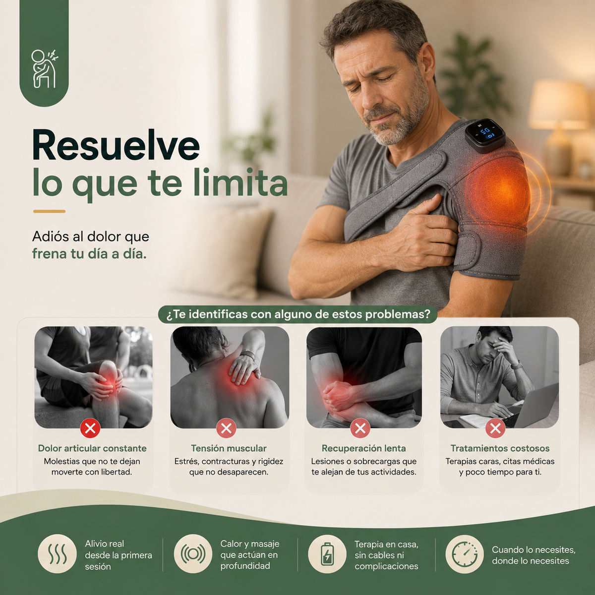 THERMO FLEX™ - Masajeador eléctrico 3 en 1